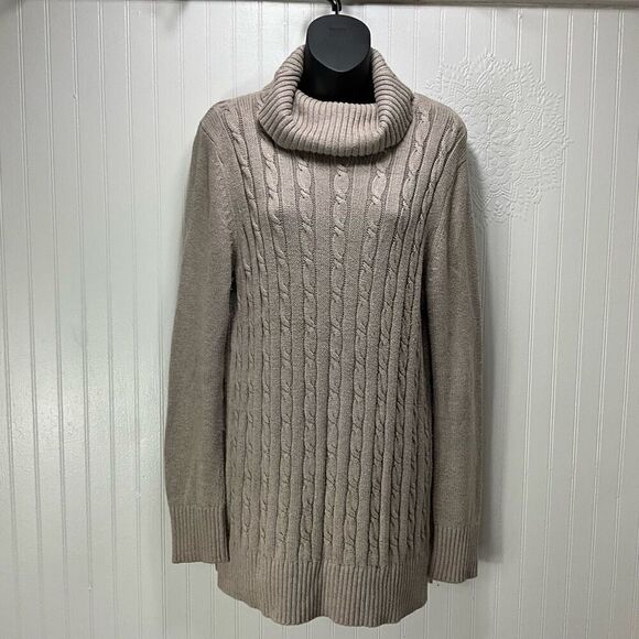 LOFT Long Cowl Neck Sweater - Picture 1 of 4